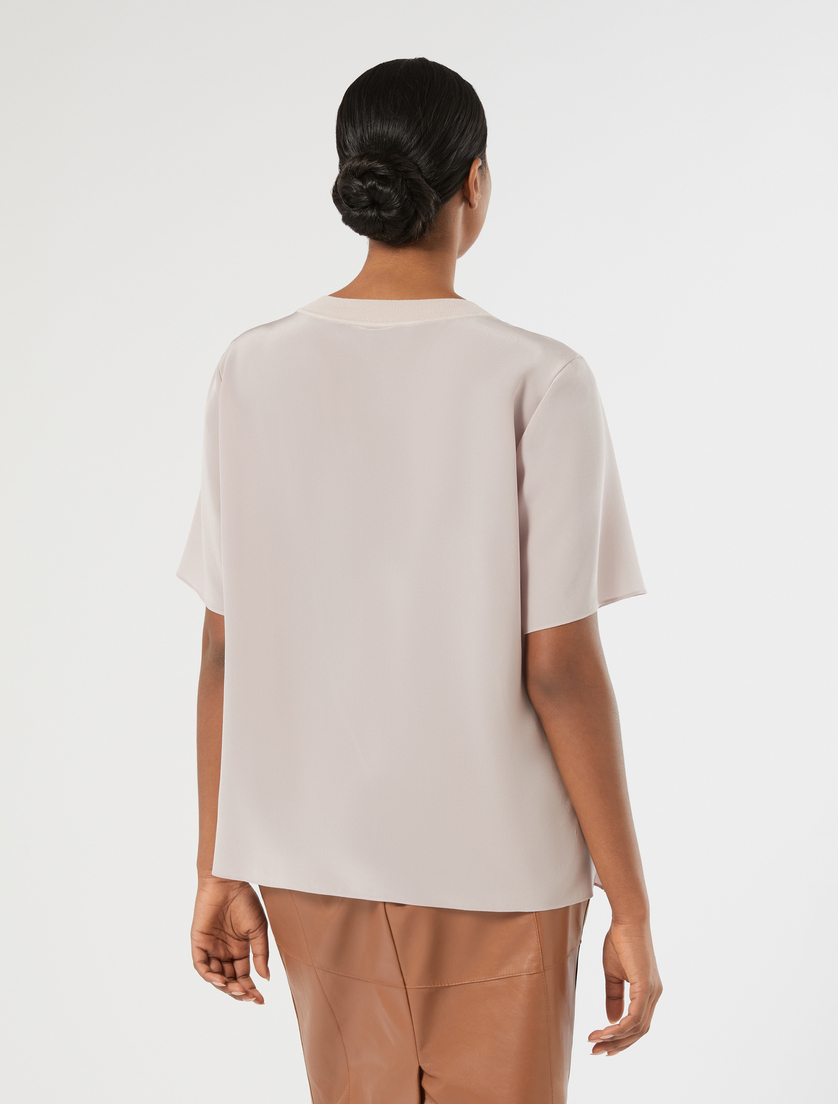 Silk crepe de chine blouse - LILAC - Marina Rinaldi - 4