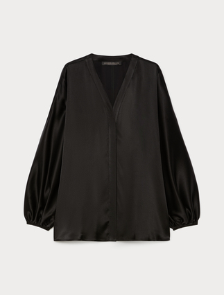 Oversized satin shirt - Marina Rinaldi