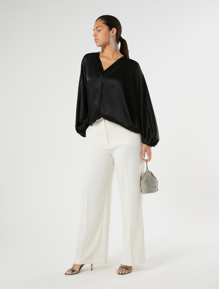 Oversized satin shirt - Marina Rinaldi