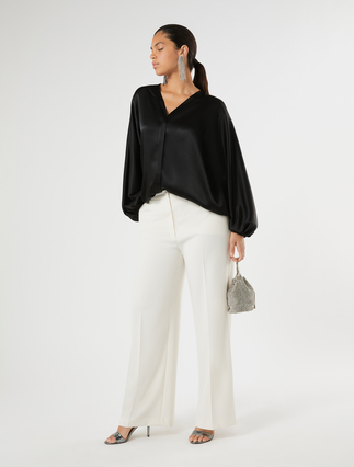 Oversized satin shirt - Marina Rinaldi