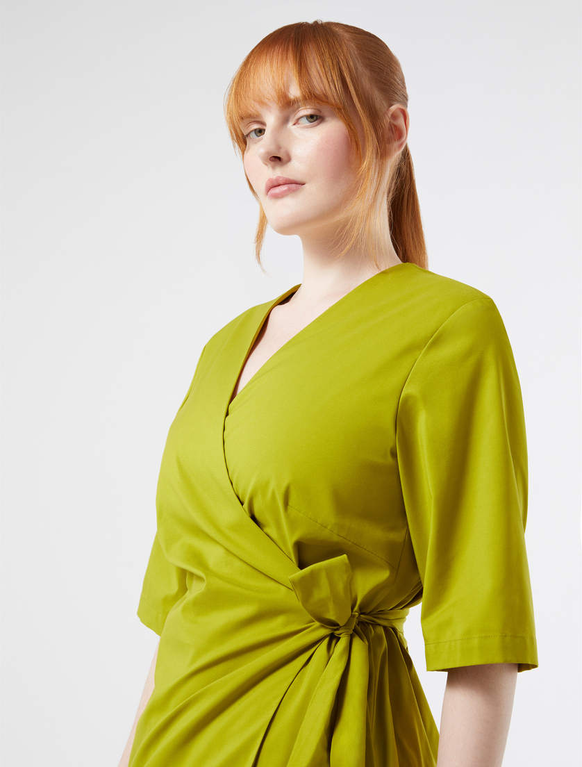 Hemdbluse aus Baumwollpopeline - OLIVENGRUEN - Marina Rinaldi - 5