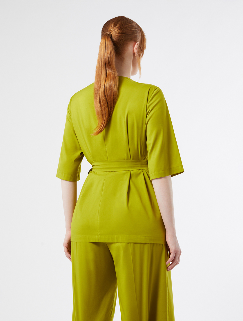 Hemdbluse aus Baumwollpopeline - OLIVENGRUEN - Marina Rinaldi - 4