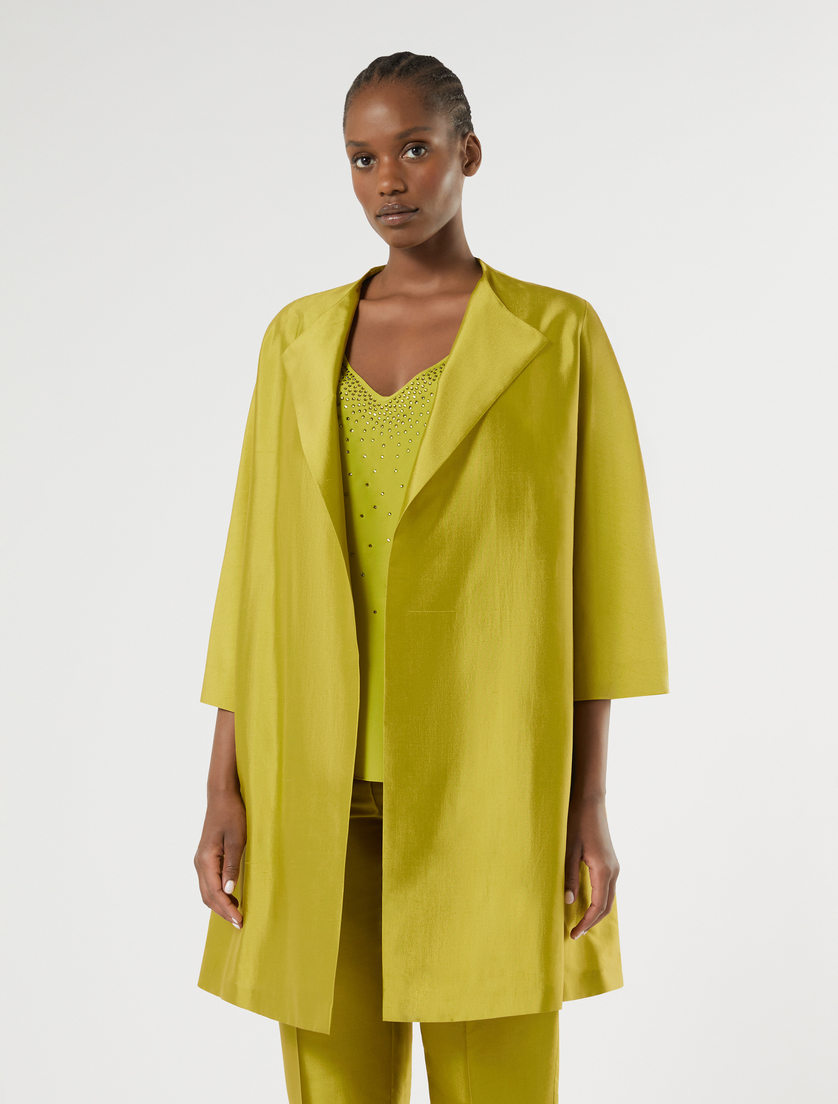 Spolverino in cady - VERDE OLIVA - Marina Rinaldi - 3