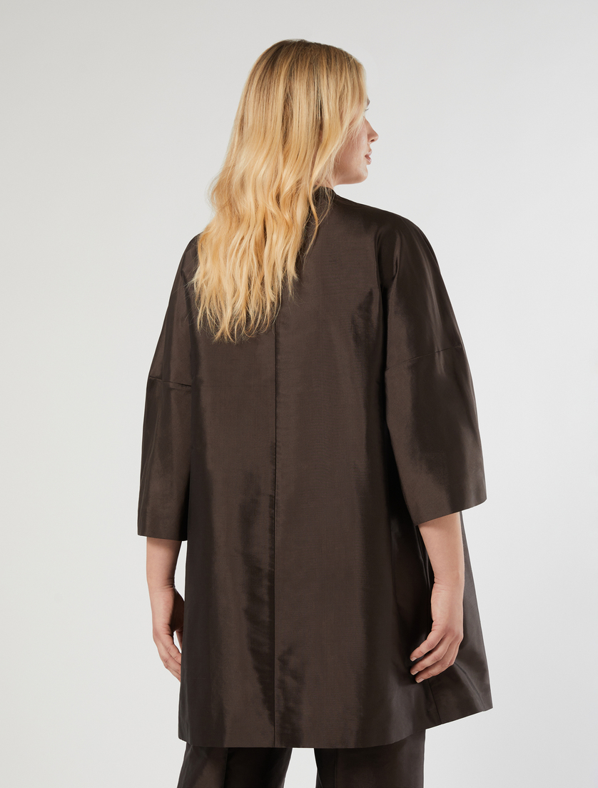 Spolverino in cady - MARRONE SCURO - Marina Rinaldi - 4