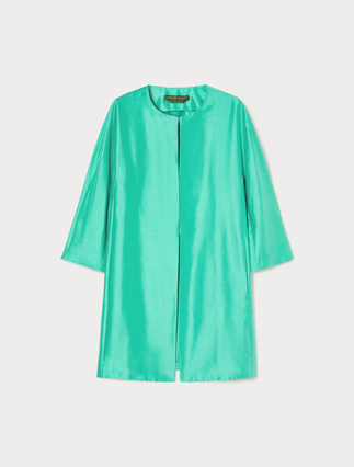 Leichter Mantel aus Shantung-Seide - Marina Rinaldi