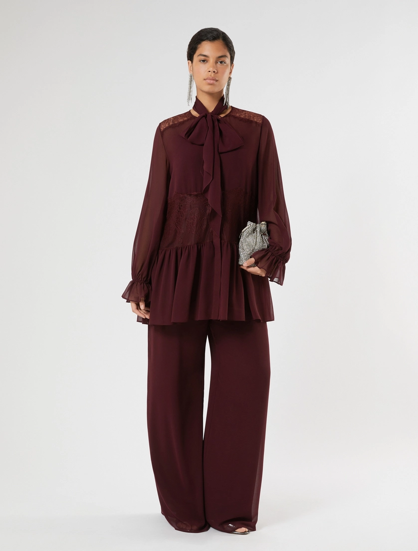 Georgette trousers - Marina Rinaldi