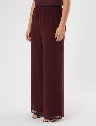 Georgette trousers - RED PURPLE