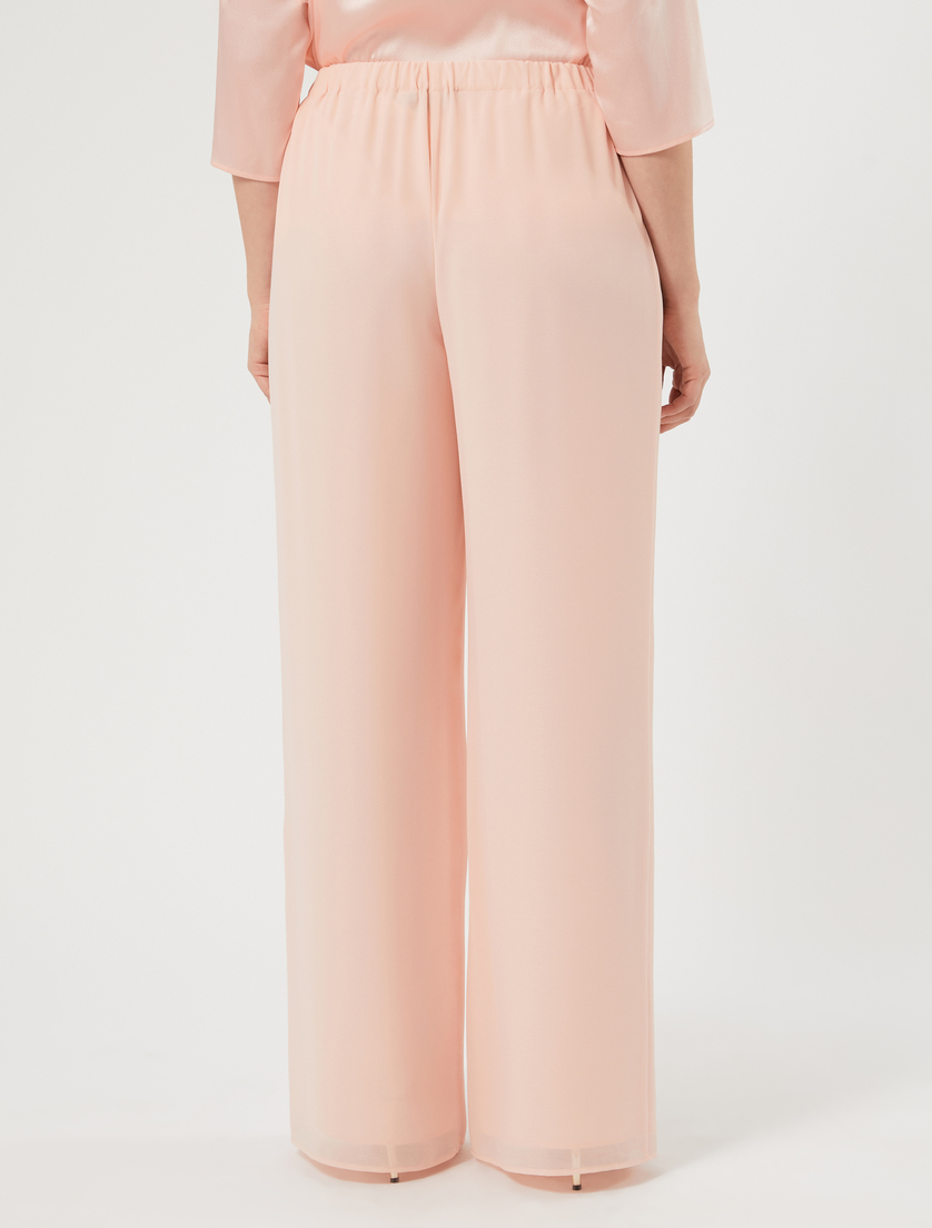 Georgette trousers - PINK - Marina Rinaldi - 4