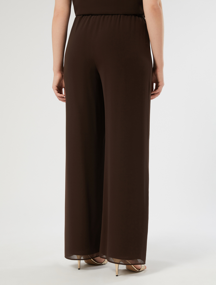 Georgette trousers - DARK BROWN - Marina Rinaldi - 4