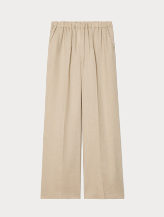 Linen canvas trousers - Marina Rinaldi
