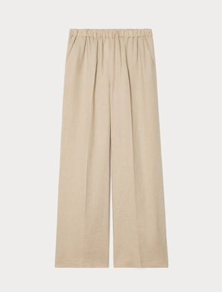 Linen canvas trousers - Marina Rinaldi