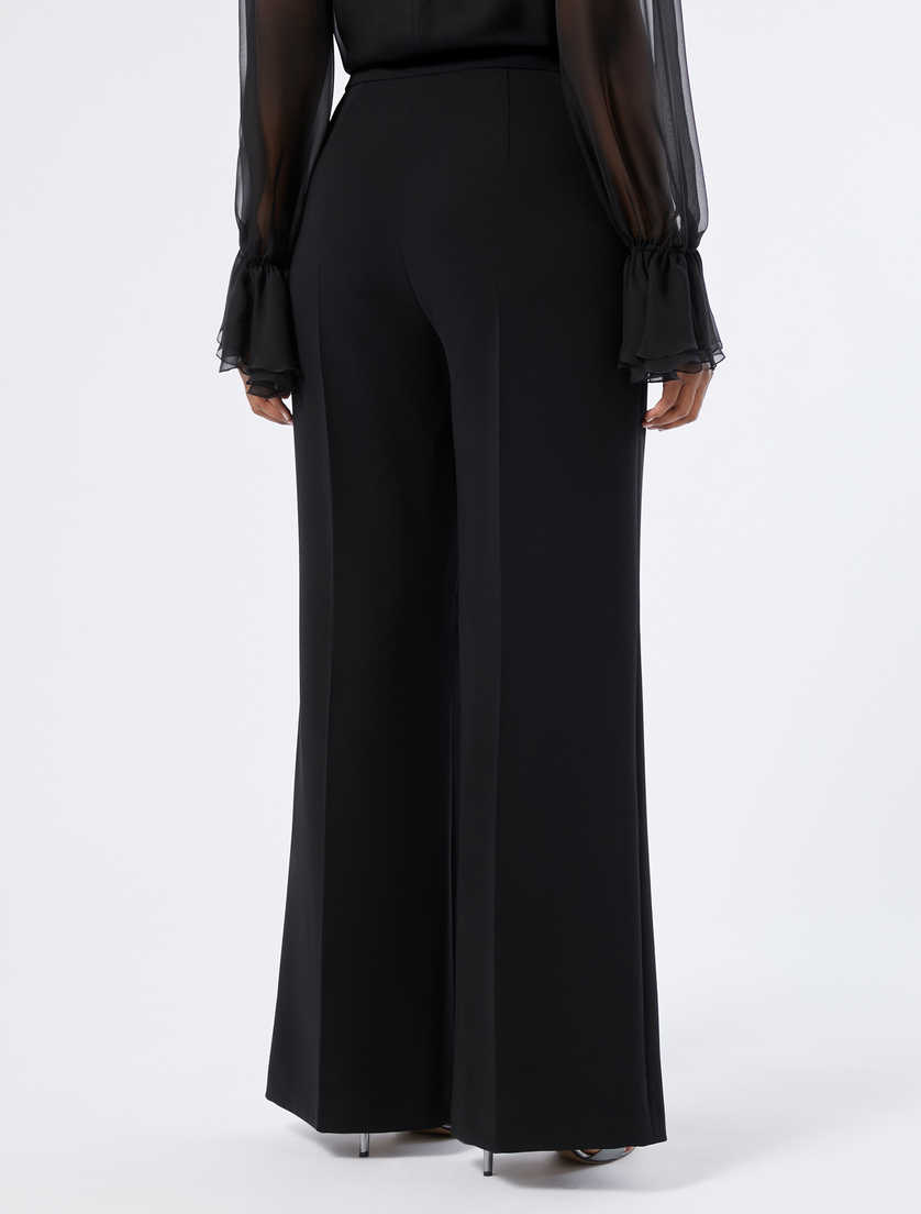 Flared cady trousers - BLACK - Marina Rinaldi - 4