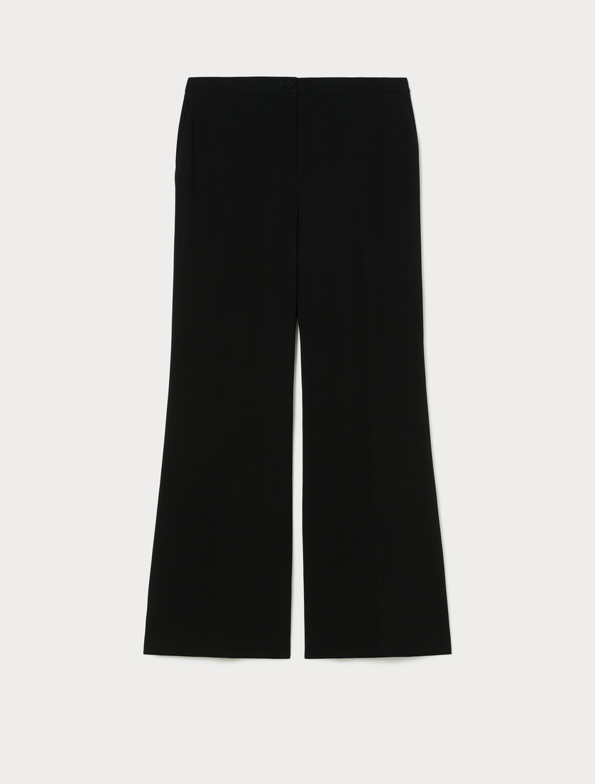 Flared cady trousers - BLACK - Marina Rinaldi