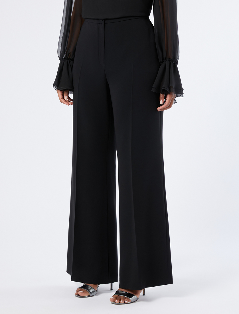 Flared cady trousers - BLACK - Marina Rinaldi - 3