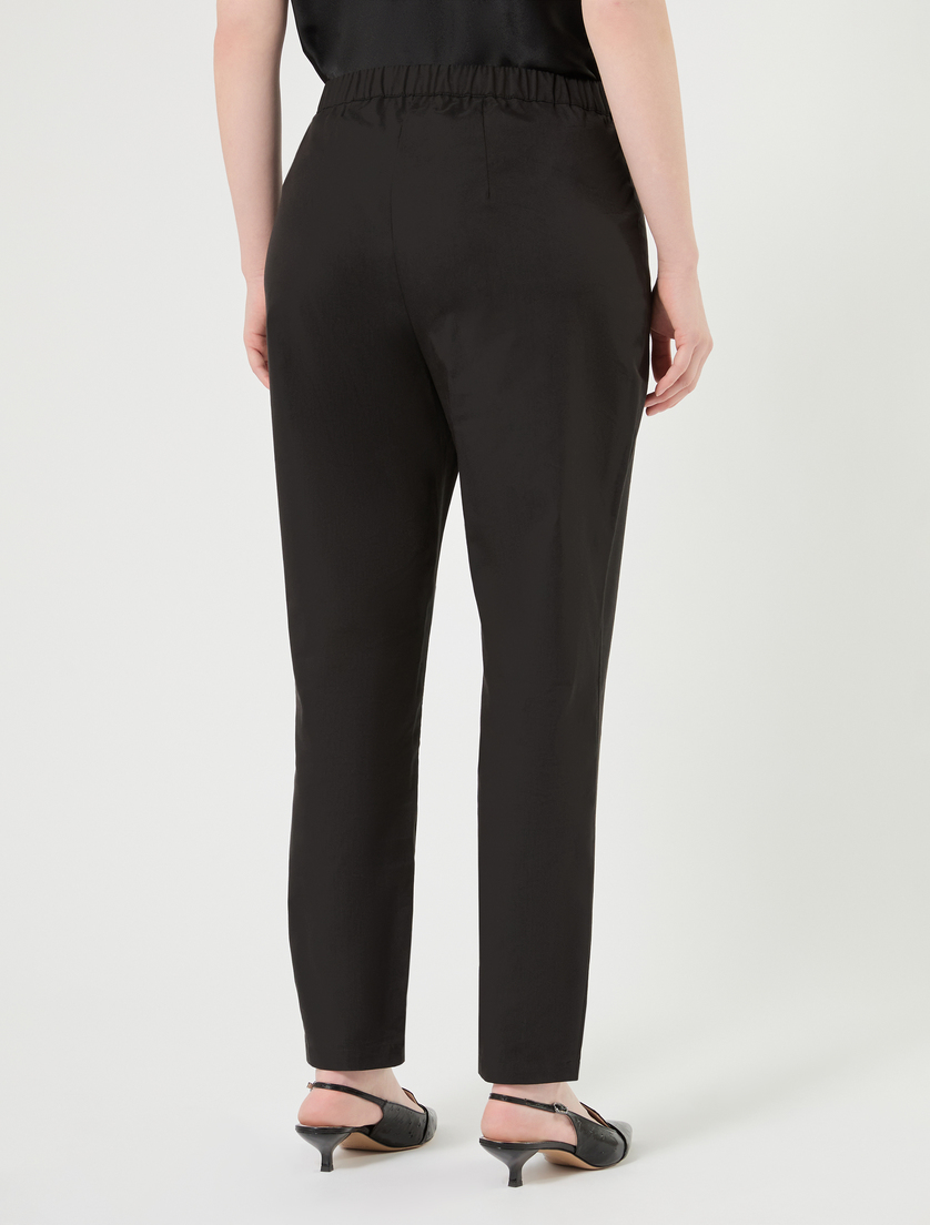 Hose aus Baumwollpopeline - SCHWARZ - Marina Rinaldi - 4