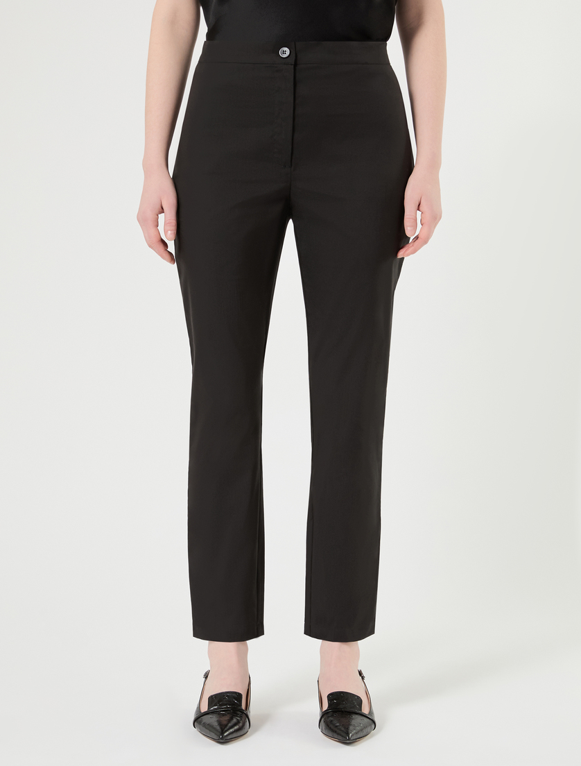Hose aus Baumwollpopeline - SCHWARZ - Marina Rinaldi - 3