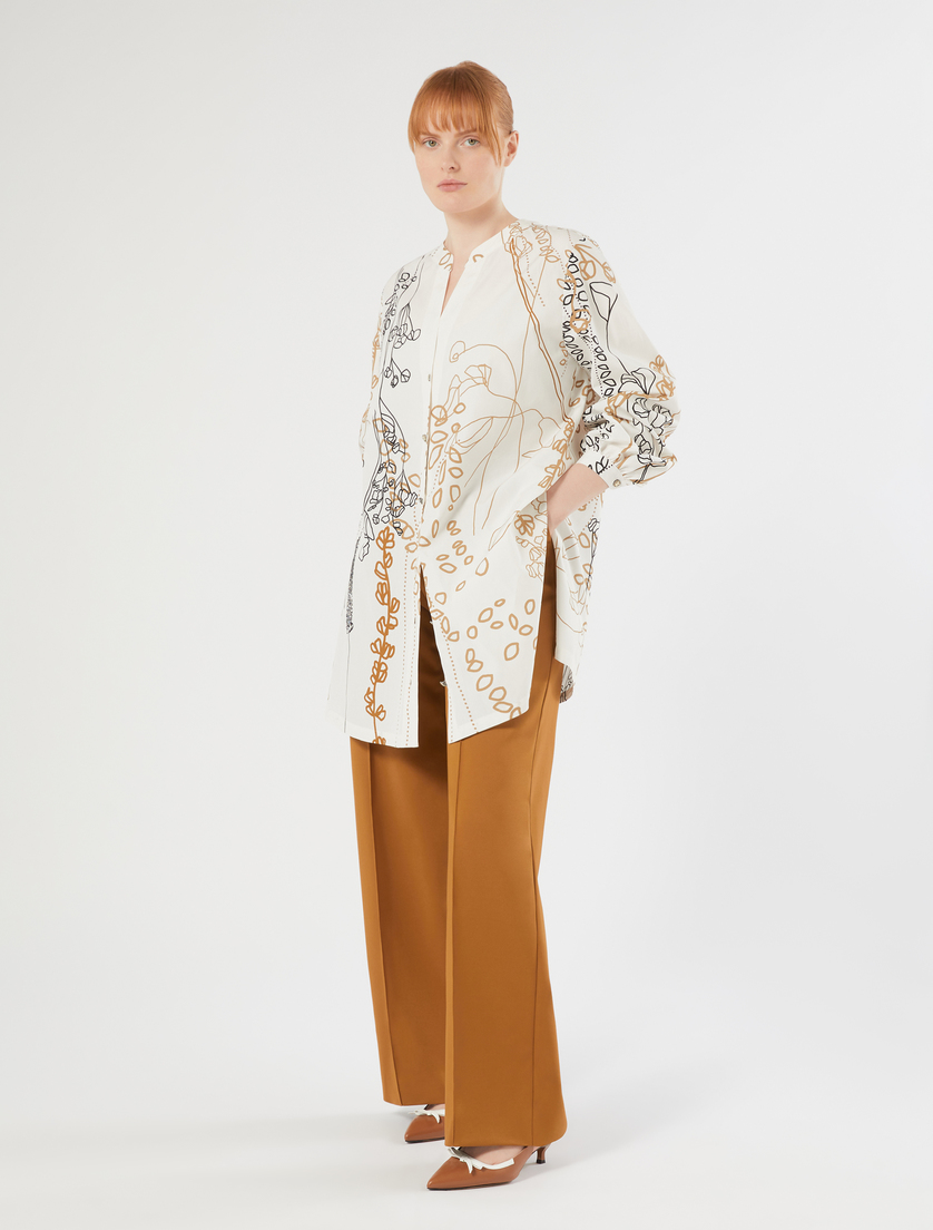 Straight-fit cotton canvas trousers - SIENA - Marina Rinaldi - 2