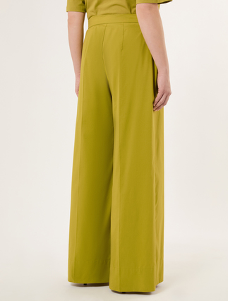 Poplin trousers - OLIVE GREEN - Marina Rinaldi - 4