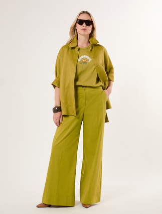 Poplin trousers - Marina Rinaldi