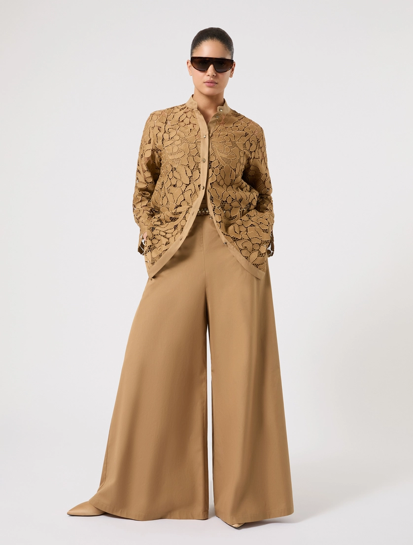 Cotton poplin trousers - Marina Rinaldi