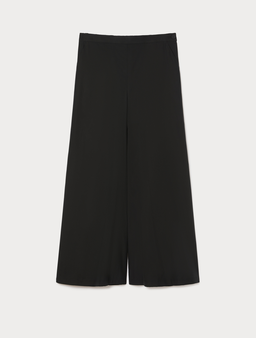 Pantaloni in popeline di cotone - NERO - Marina Rinaldi
