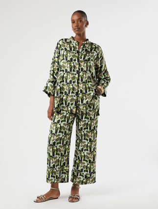 Silk twill trousers - Marina Rinaldi