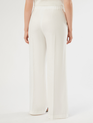 Linen trousers - WHITE - Marina Rinaldi - 4