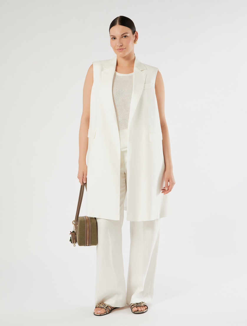 Pantaloni in lino - BIANCO - Marina Rinaldi - 2