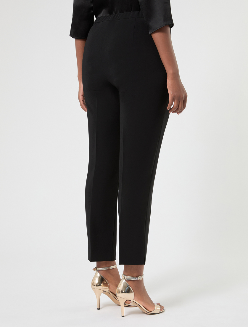 Triacetate cady trousers - BLACK - Marina Rinaldi - 4