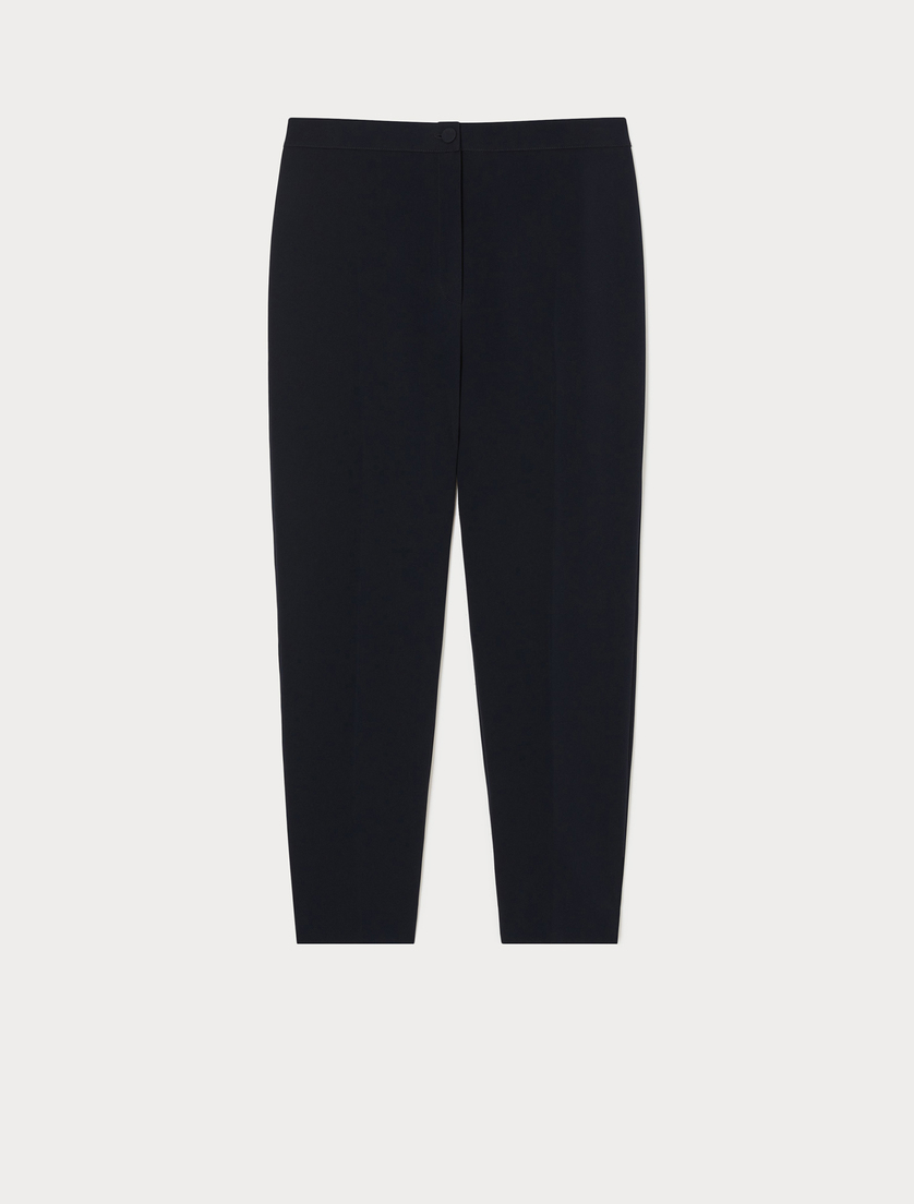 Triacetate cady trousers - MIDNIGHTBLUE - Marina Rinaldi