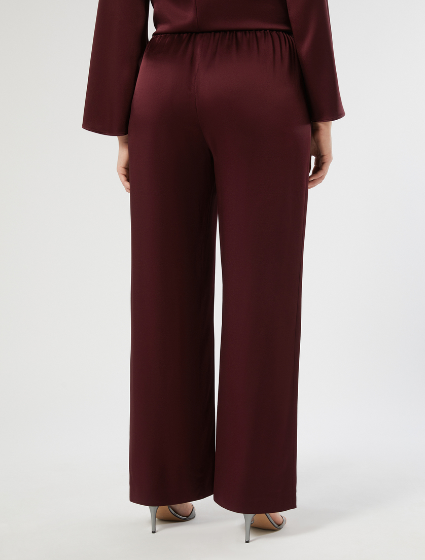 Shiny frisottino trousers - RED PURPLE - Marina Rinaldi - 4