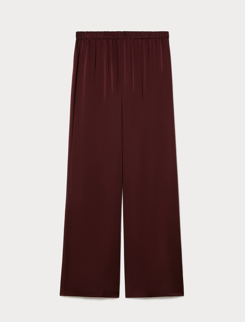 Shiny frisottino trousers - RED PURPLE - Marina Rinaldi
