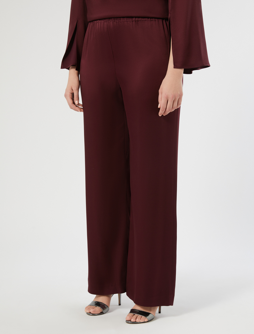 Shiny frisottino trousers - RED PURPLE - Marina Rinaldi - 3