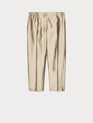 Silk shantung trousers - Marina Rinaldi