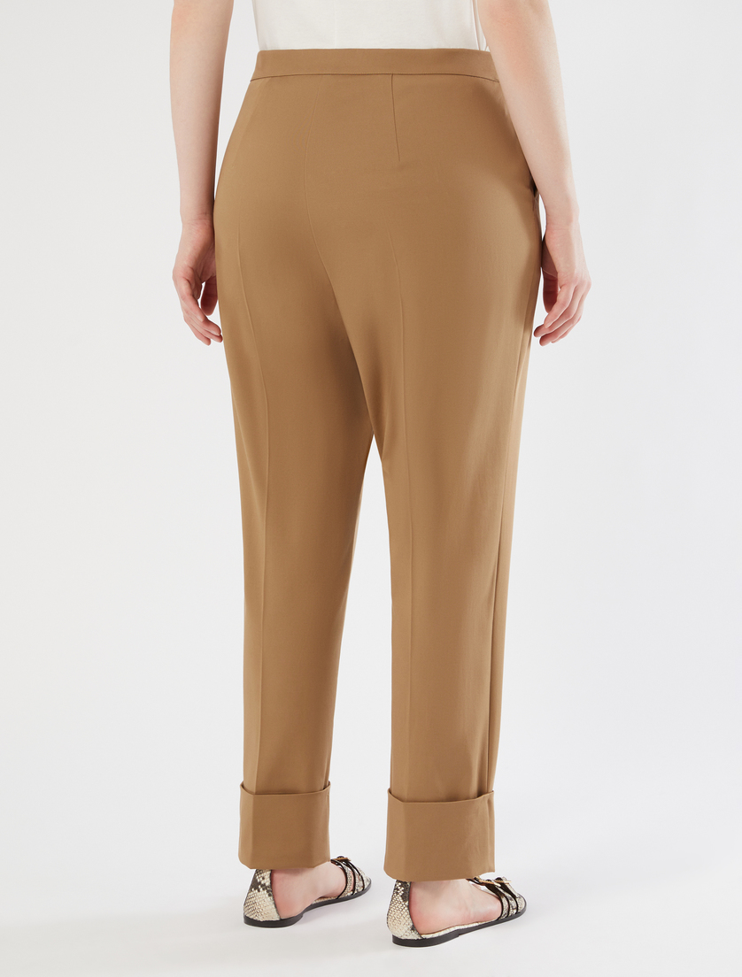 Cotton gabardine trousers - BEIGE SHADED - Marina Rinaldi - 4