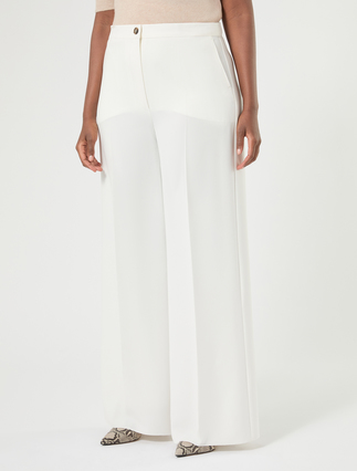 Triacetate cady trousers - WHITE