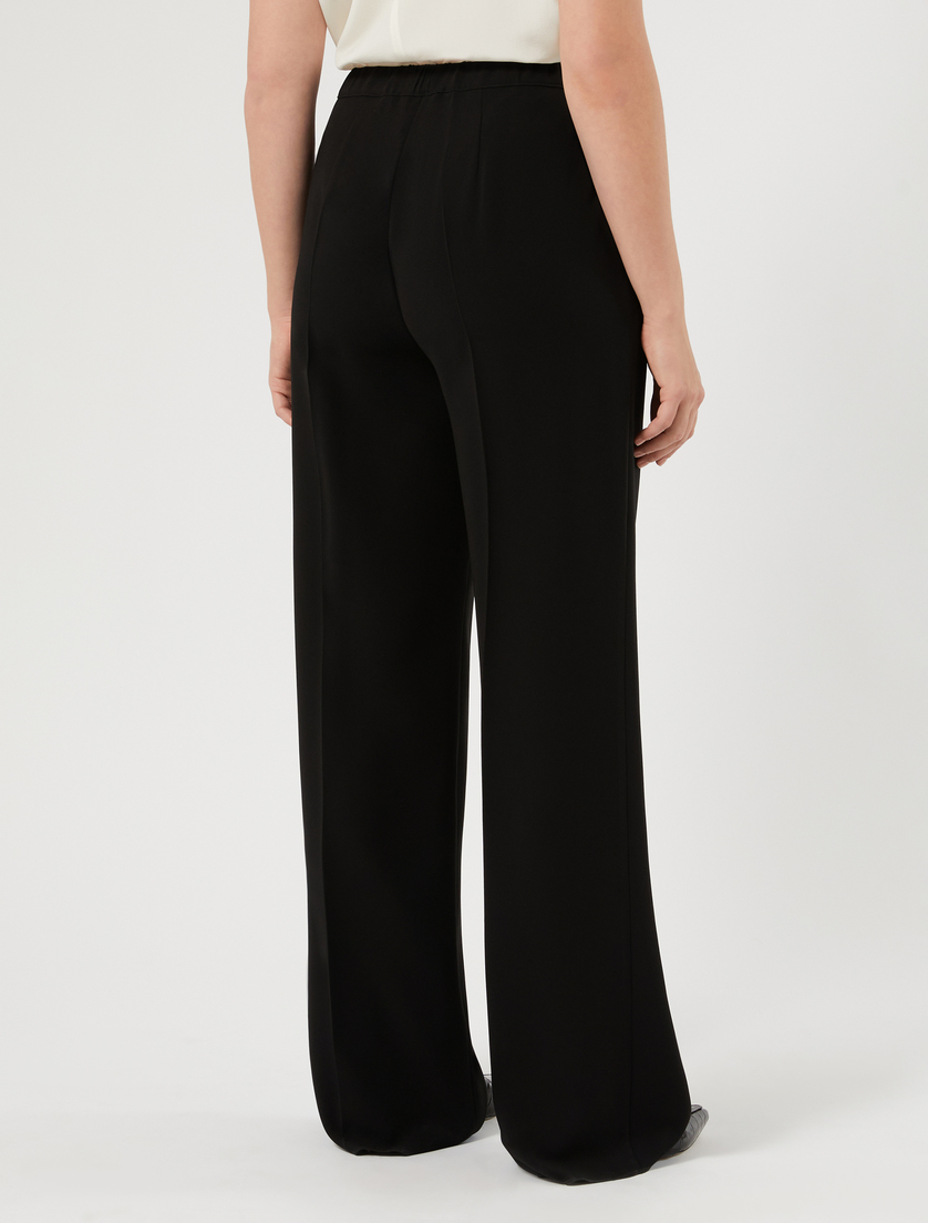 Straight-fit cady trousers - BLACK - Marina Rinaldi - 4