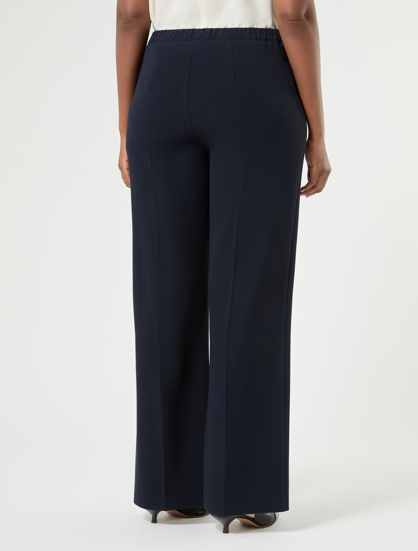 Straight-fit cady trousers - MIDNIGHTBLUE - Marina Rinaldi - 4