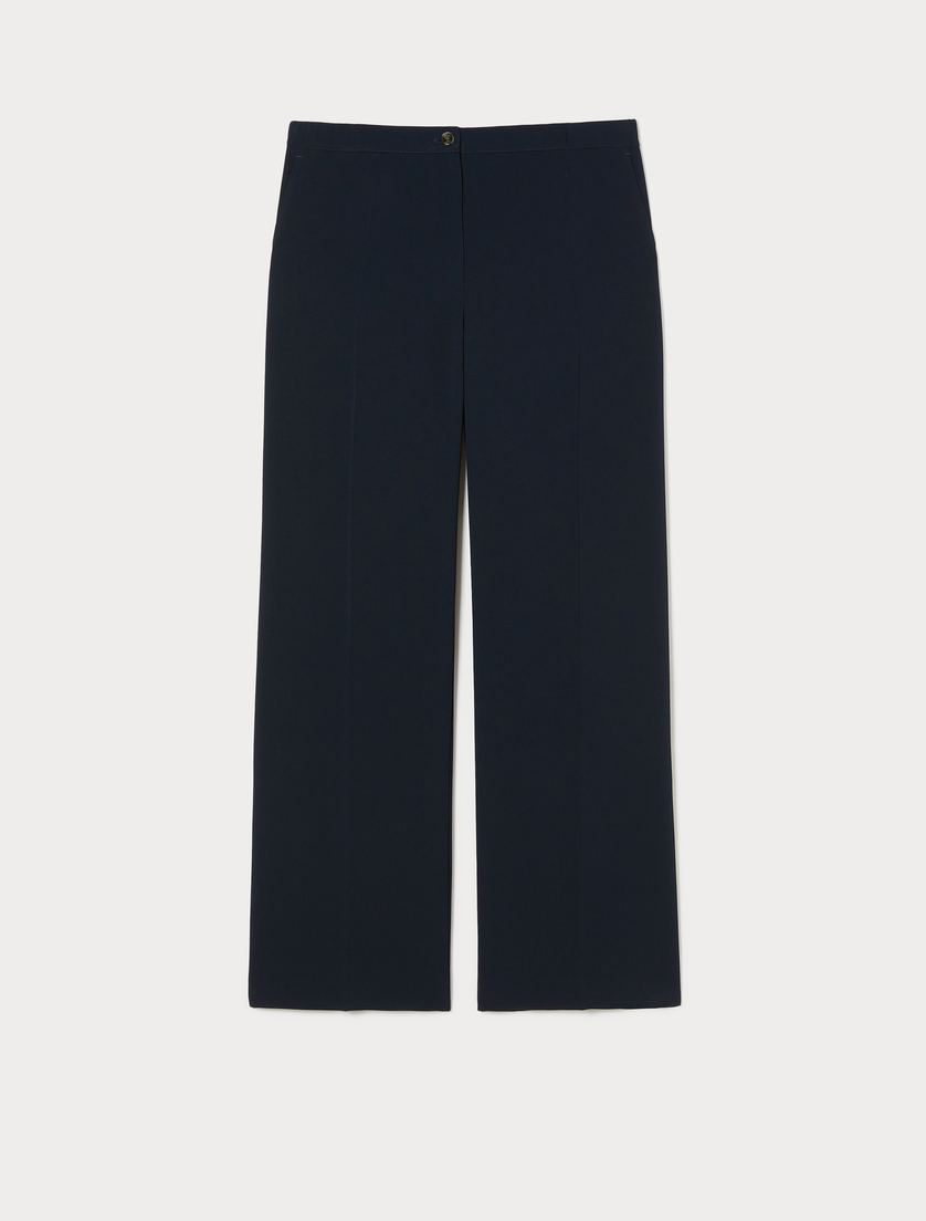 Straight-fit cady trousers - MIDNIGHTBLUE - Marina Rinaldi