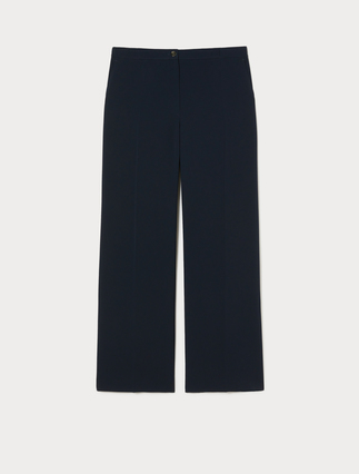 Straight-fit cady trousers - Marina Rinaldi