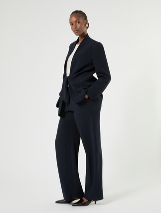 Straight-fit cady trousers - Marina Rinaldi