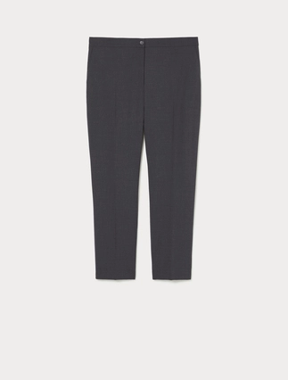 Straight-fit pure woollen cloth trousers - Marina Rinaldi