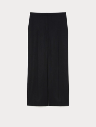 Wide-fit pure woollen cloth trousers - Marina Rinaldi