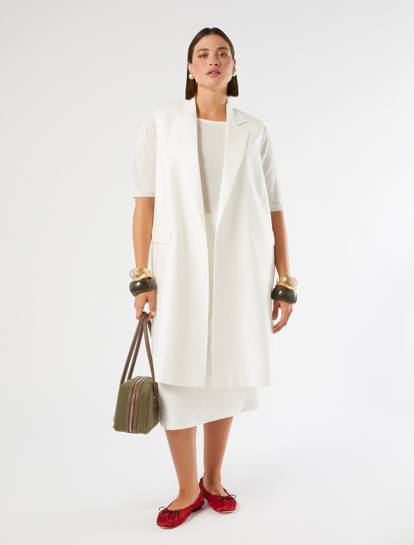 Linen gilet - Marina Rinaldi