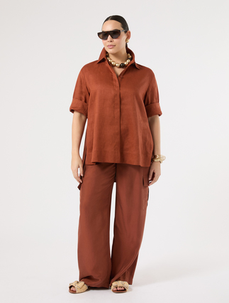 Linen canvas tunic - Marina Rinaldi