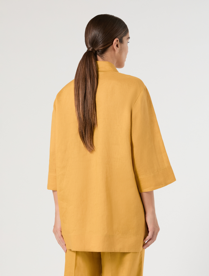 Linen canvas tunic - HONEY - Marina Rinaldi - 4