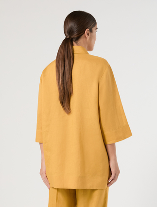 Linen canvas tunic - HONEY - Marina Rinaldi - 4