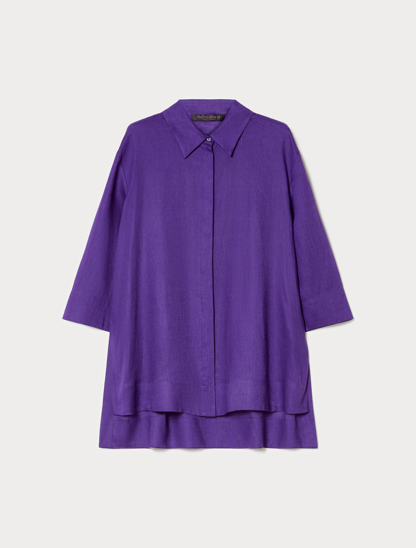 Tunique en toile de lin - VIOLET - Marina Rinaldi