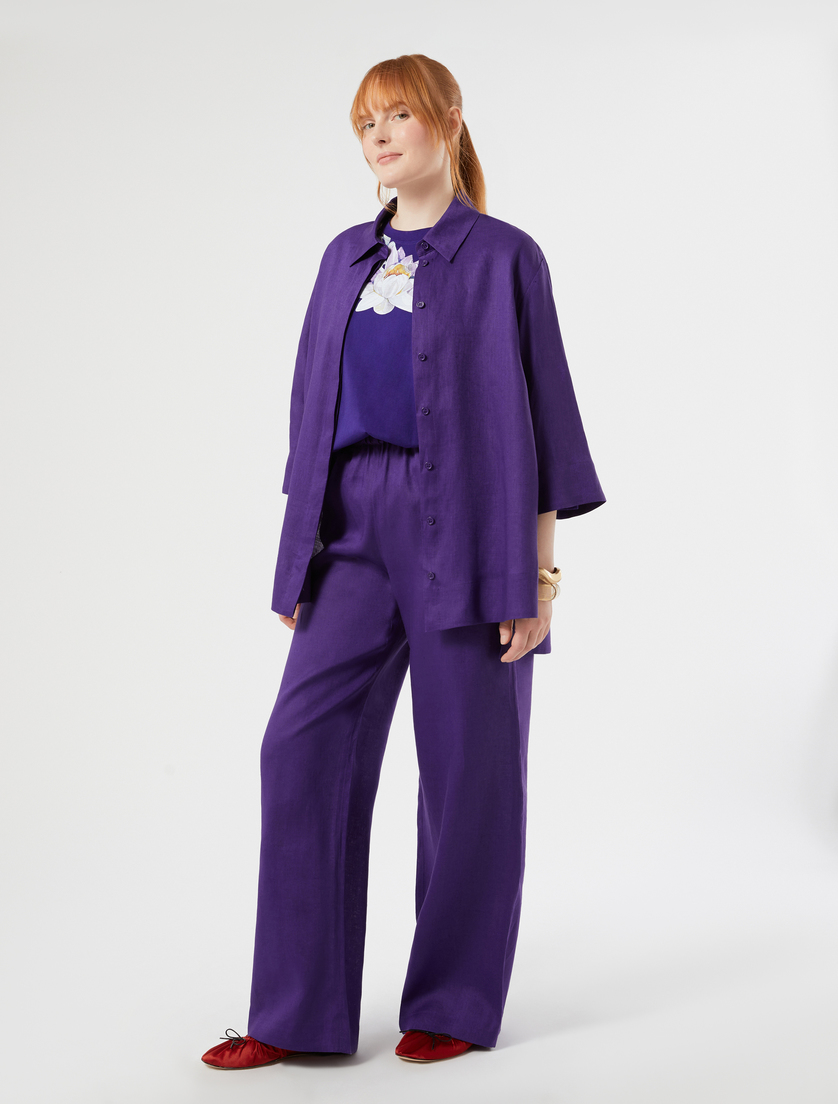 Tunique en toile de lin - VIOLET - Marina Rinaldi - 2