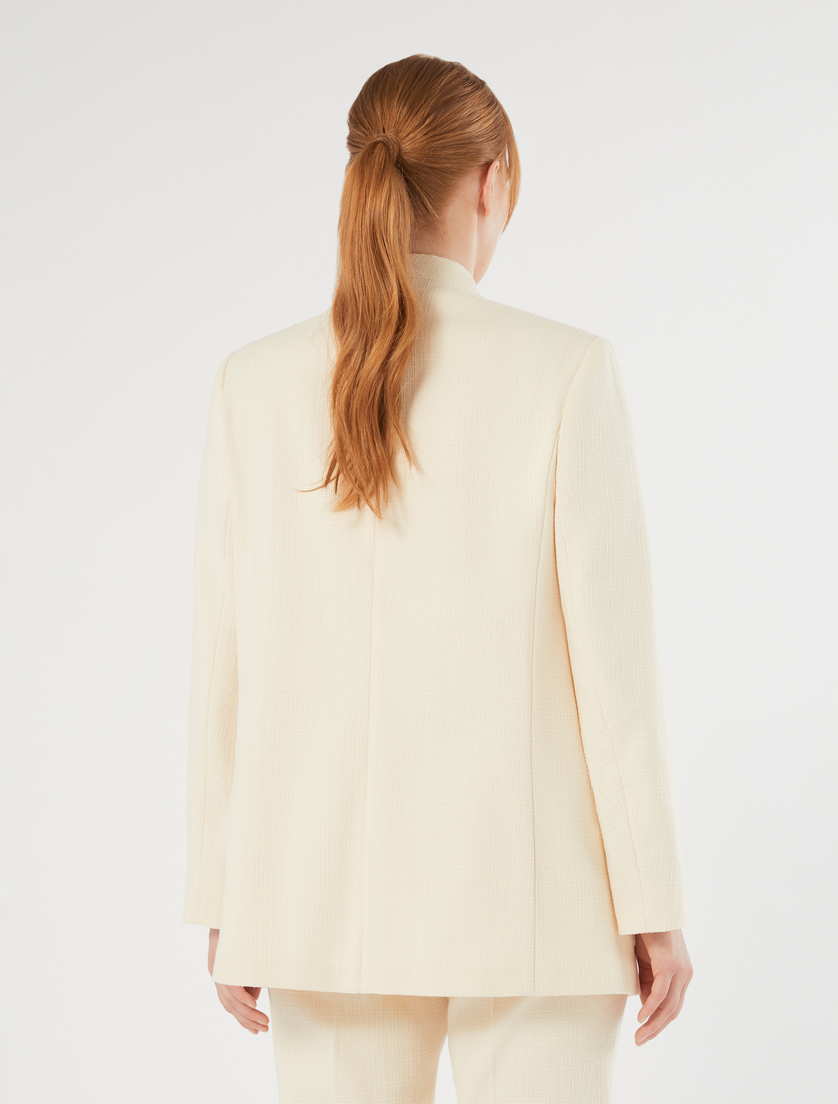 Cotton basketweave tunic - IVORY - Marina Rinaldi - 4